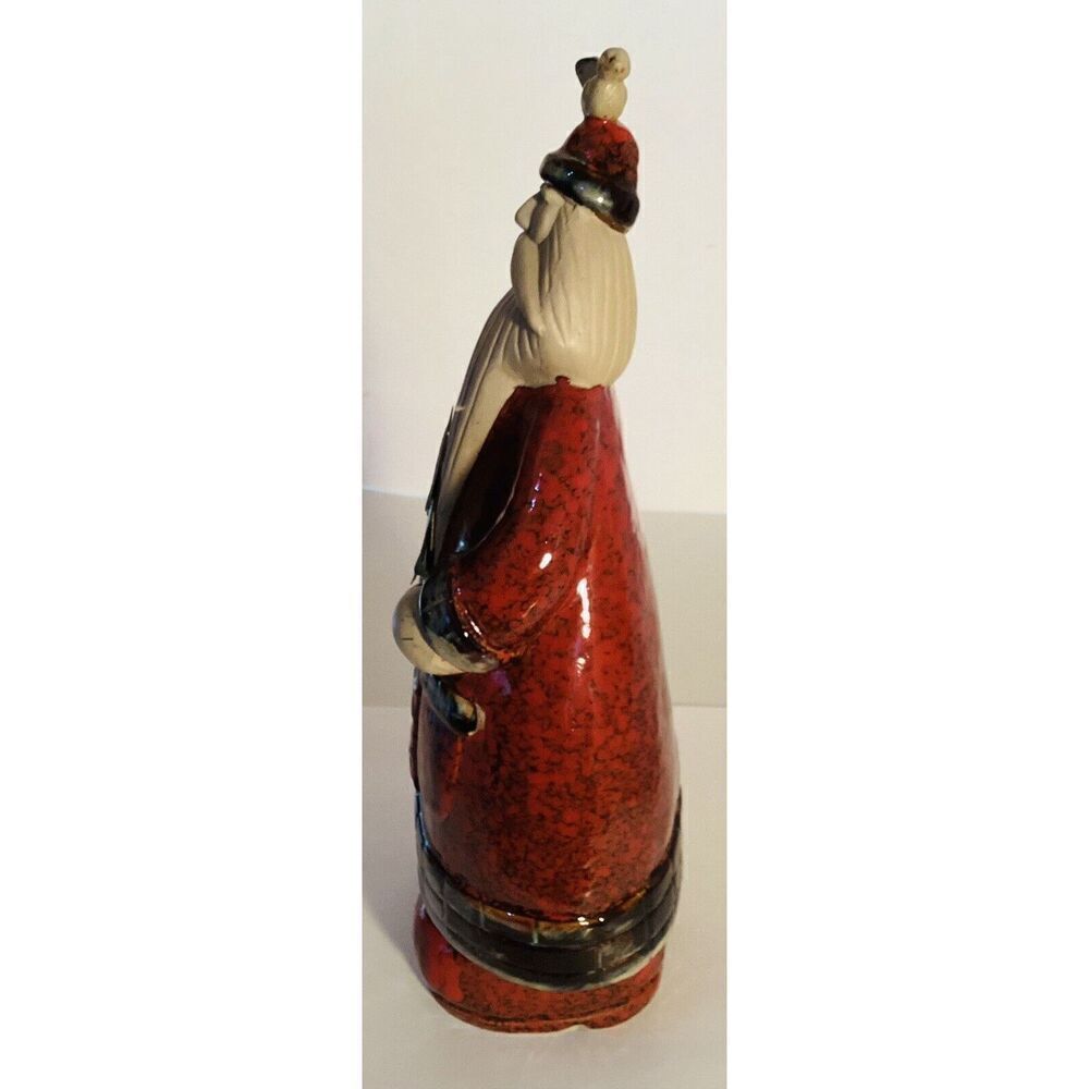 Folk Art Santa Figure Rustic Christmas Decor Holiday St. Nick - Picture 4 of 5